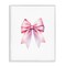 Stupell Industries Symmetrical Pink Bow Framed Giclee Wall Art Design by Amanda Greenwood